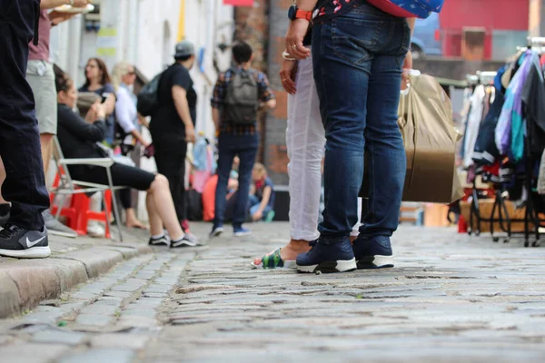 Londres Royaume Uni Mai 2018 Les Gens Magasinent Camden Market — Photo