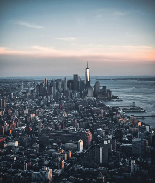 Uno Scatto Verticale Del Paesaggio Urbano New York Una Giornata — Foto Stock