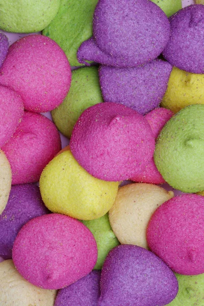 Close Deliciosos Marshmallows Coloridos Para Fundos Texturas — Fotografia de Stock