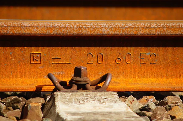 Marques Roulement Sur Fabricant Spectacle Ferroviaire Poids Ici Huta Katowice — Photo