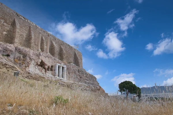 Gros Plan Célèbre Acropole Athènes Grèce — Photo