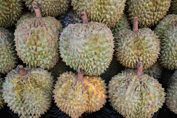 Durian Der König Der Früchte Zum Verkauf Auf Dem Markt — Stockfoto