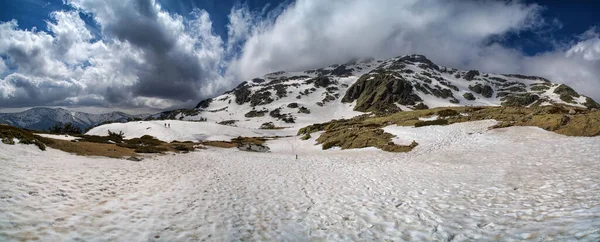 Paysage Hivernal Montagnes Rocheuses Enneigées — Photo