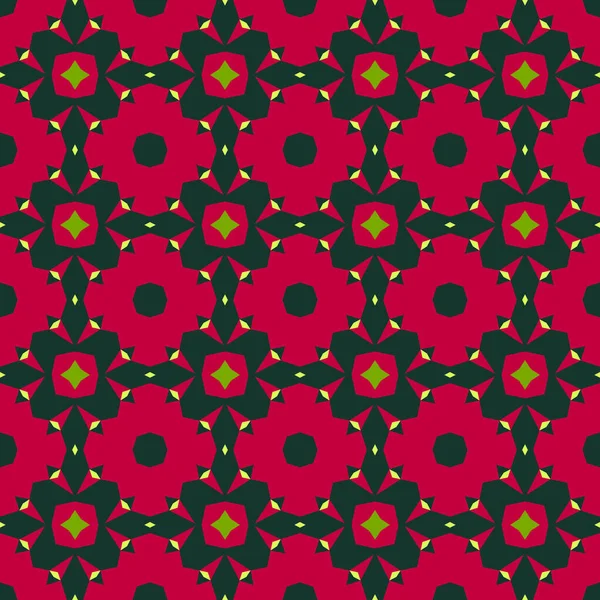 Ілюстрація Зеленого Рожевого Тонованого Геометричного Безшовного Візерунка — стокове фото
