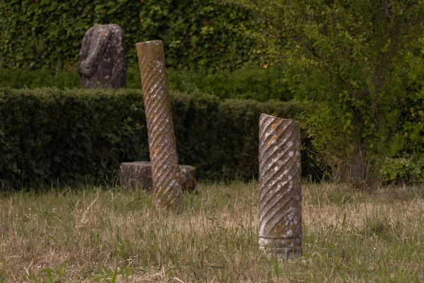 Colonnes Romaines Dans Amphithéâtre Campano Capua — Photo