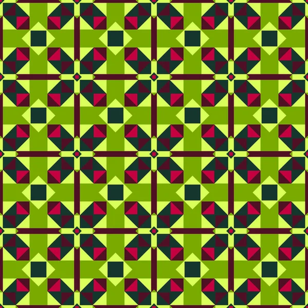 Ilustracja Zielonego Fioletowego Stonowanego Geometrycznego Bezszwowego Wzoru — Zdjęcie stockowe