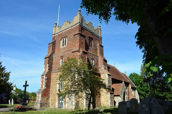 Die Kirche Mary Virgin Tollesbury Essex — Stockfoto