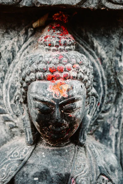 Eine Nahaufnahme Einer Buddha Skulptur — Stockfoto