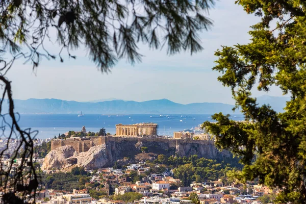 Acrópolis Atenas Día Soleado —  Fotos de Stock