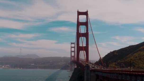 Міст Золотих Воріт Сан Франко Каліфорнія Уса — стокове відео