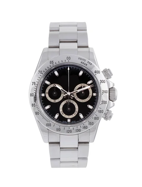 Eine Luxus Armbanduhr Isoliert Auf Weißem Hintergrund — Stockfoto