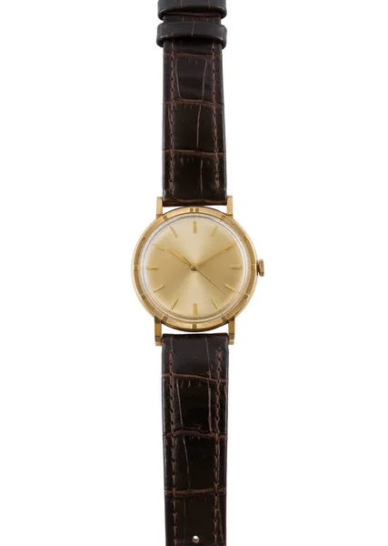 白い背景に現代の腕時計の垂直ショット — ストック写真