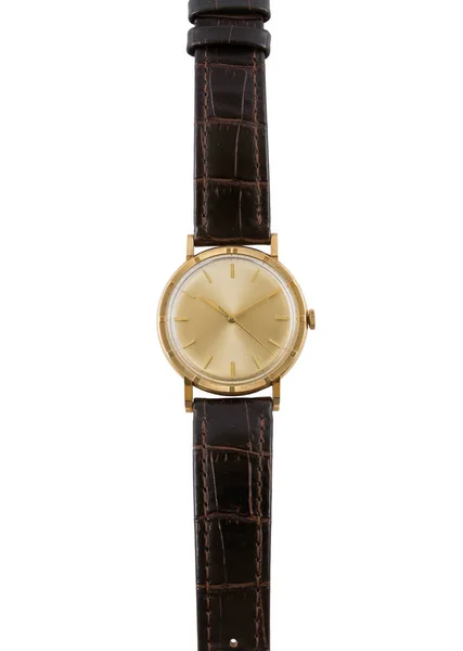 Plano Vertical Moderno Reloj Pulsera Sobre Fondo Blanco — Foto de Stock