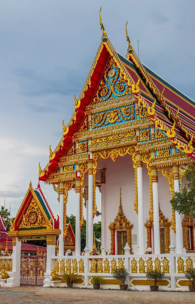 Буддійський Храм Ват Банг Сарай Конг Харам Районі Чонбурі Таїланд — стокове фото