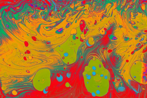 Eine Abstrakte Marmorierung Kunst Muster Hintergrund Mit Gemischten Farben — Stockfoto