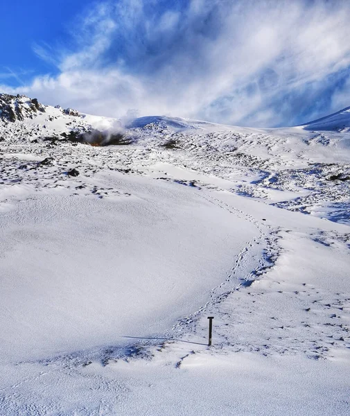 雪のアイスランドの美しいショット — ストック写真