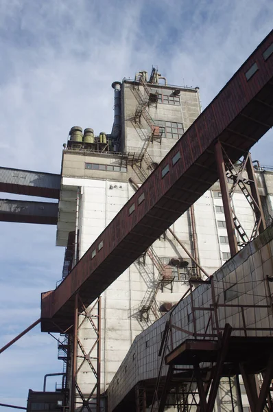 Bir Maden Fabrikasının Dikey Çekimi — Stok fotoğraf