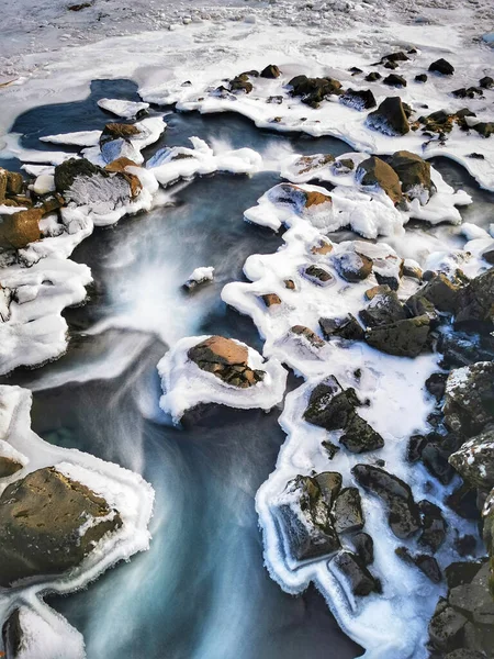 Beau Cliché Islande Enneigée — Photo