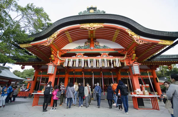 2019年12月10日 11月 観光客は京都の伏見稲荷神社を訪問します 京都の伏見稲荷有名な神社 — ストック写真