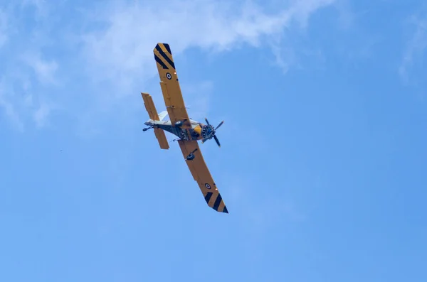 Pzl 24F Синій Фон Неба Вниз Вид — стокове фото