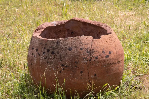 Ornamentos Anfiteatro Capuano Esta Ânfora Está Localizada Nos Jardins Anfiteatro — Fotografia de Stock