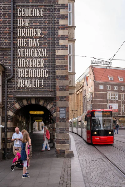 Bremen Allemagne Mai 2021 Rues Historiques Pittoresques Maisons Colorées Brême — Photo