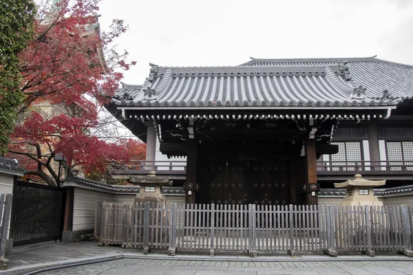 Kyoto Japonsko Prosince 2019 Kjóto Japonsko Listopadu 2019 Dřevěná Brána — Stock fotografie