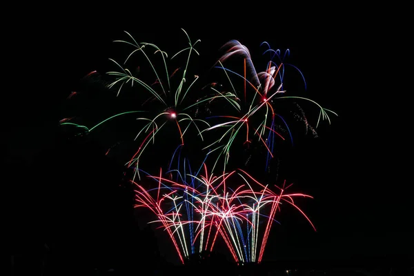 Beautiful Colorful Fourth July Firework — Stock Photo, Image