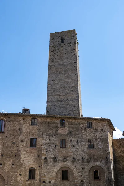 San Gimignano Uma Pequena Cidade Medieval Murada Toscana — Fotografia de Stock