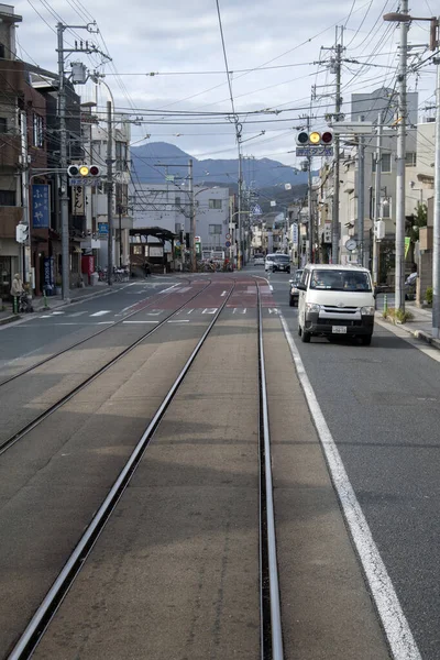 Kyoto Ιαπωνια Δεκ 2019 Κιότο Ιαπωνία Νοε 2019 Σιδηροδρομικές Γραμμές — Φωτογραφία Αρχείου