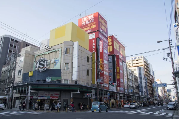 Osaka Japan Dec 2019 Osaka Japan Dec 2019 Zicht Kantoorgebouw — Stockfoto