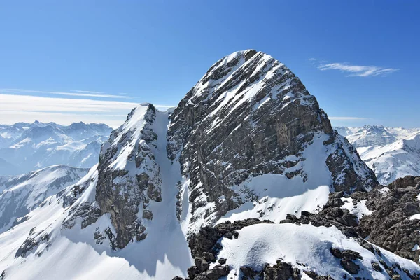 Grosser Krottenkopf Montanha Mais Alta Dos Alpes Allgau Dia Ensolarado — Fotografia de Stock