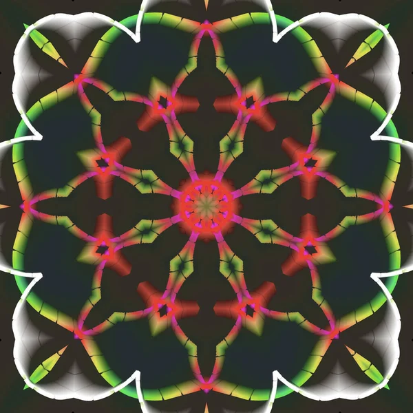 Abstract Mandala Illustratie Ontwerp Gemaakt Met Het Oog Stof Ontwerpen — Stockfoto