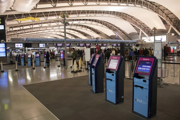 Osaka Japan Dezember 2019 Osaka Japan Dezember 2019 Automatischer Selbstabfertigungsautomat — Stockfoto