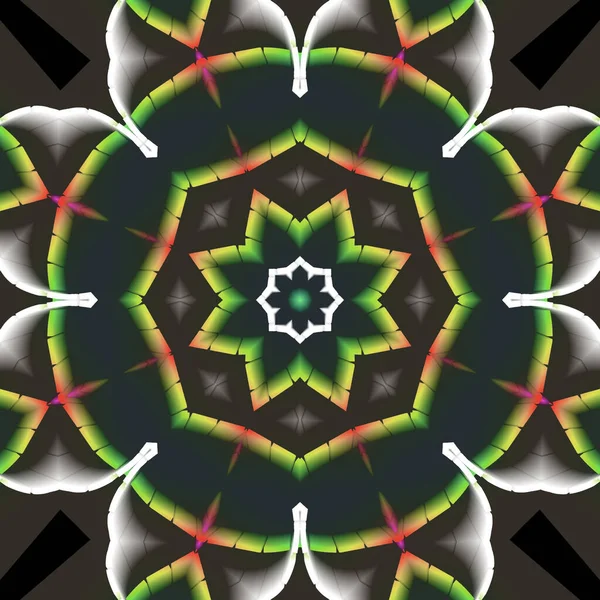 Abstract Mandala Illustratie Ontwerp Gemaakt Met Het Oog Stof Ontwerpen — Stockfoto