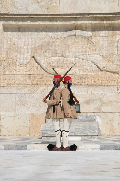 Athens Greece May 2021 Athens Greece Changing Presidential Guards Ceremony — Stock Photo, Image