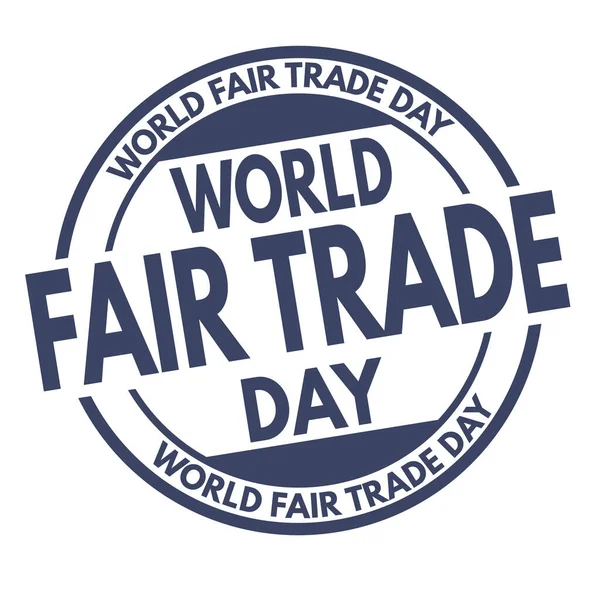 World Fair Trade Day Symbol Isolated White Background — Stock Photo, Image