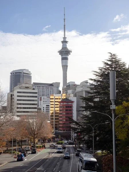 Auckland New Zealand Junio 2021 Vista Hacia Calle Wellesley Auckland — Foto de Stock