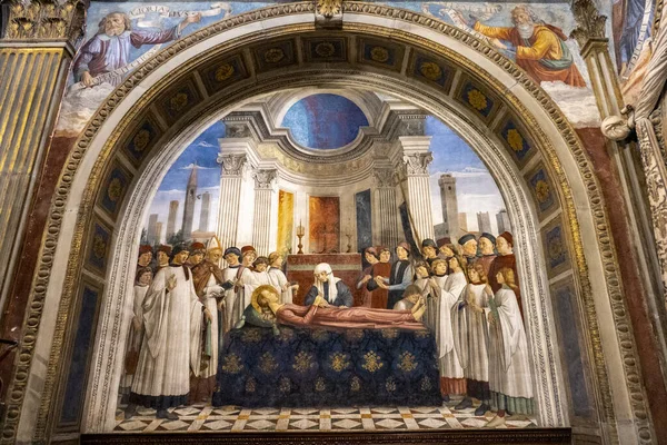 Ένας Πίνακας Στο Δημαρχείο Torre Grossa Art Gallery Στην Ιταλία — Φωτογραφία Αρχείου