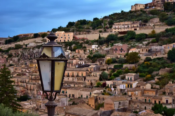 Modica Sicily Italy Nov 2015 Old Vintage Looking Street Lamp — Stock Photo, Image