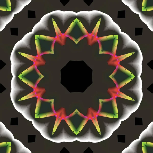 Diseño Abstracto Ilustración Del Mandala Hecho Con Propósito Diseñar Tela —  Fotos de Stock