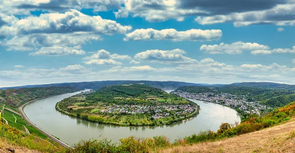 Рейнская Петля Возле Боппарда Самая Большая Рейне — стоковое фото