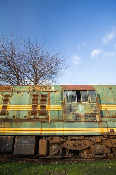 Zagreb Croacia Febrero 2013 Detalle Locomotora Trenes Museo Ferroviario Croata — Foto de Stock