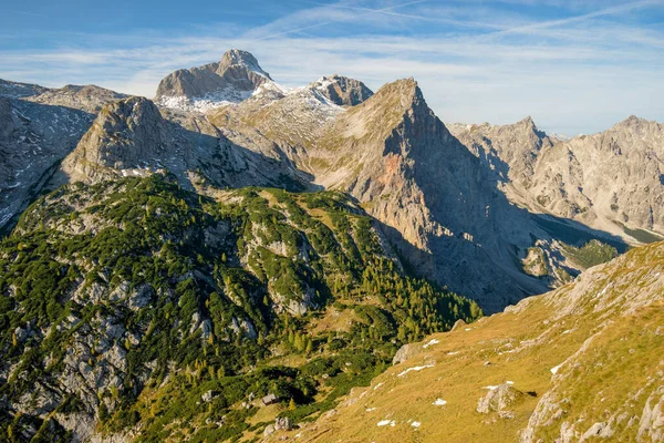 Trischuebel Περάσει Μεταξύ Watzmann Και Steinernes Meer Φθινόπωρο Berchtesgaden Εθνικό — Φωτογραφία Αρχείου