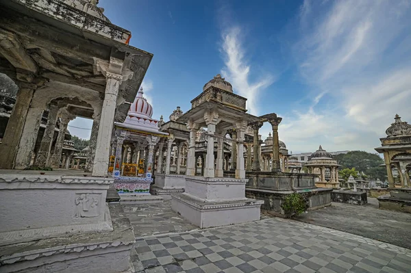 Vecchio Cimitero Una Giornata Nuvolosa — Foto Stock