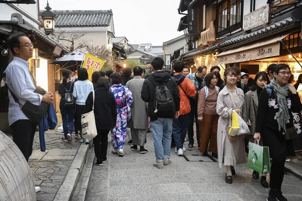 Kyoto Japan Dec 2019 Kyoto Japanese Nov 2019 Undentified People — стокове фото