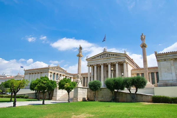 Edificio Universidad Nacional Kapodistrian Atenas Panepistimio Uno Los Edificios Neoclásicos — Foto de Stock