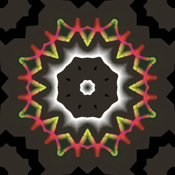 Diseño Abstracto Ilustración Del Mandala Hecho Con Propósito Diseñar Tela — Foto de Stock