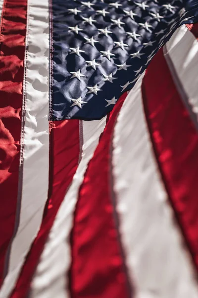Amerika Birleşik Devletleri Bayrağının Dikey Çekimi — Stok fotoğraf