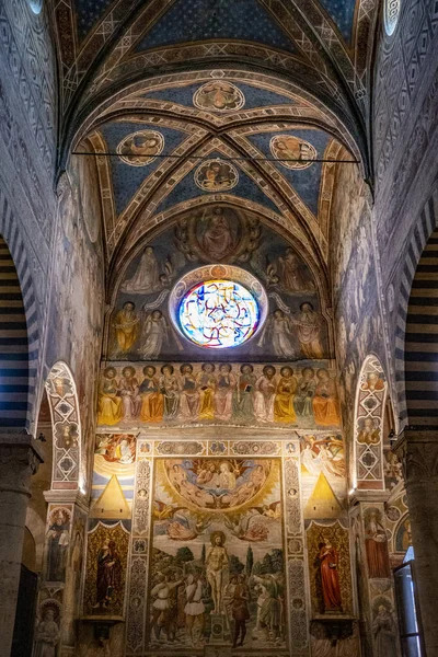 Interior Colegiata Santa Maria Assunta San Gimignano —  Fotos de Stock